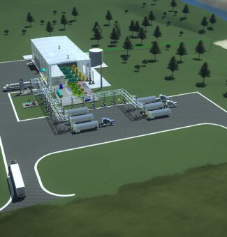 A design illustration of the future Niagara Hydrogen Centre