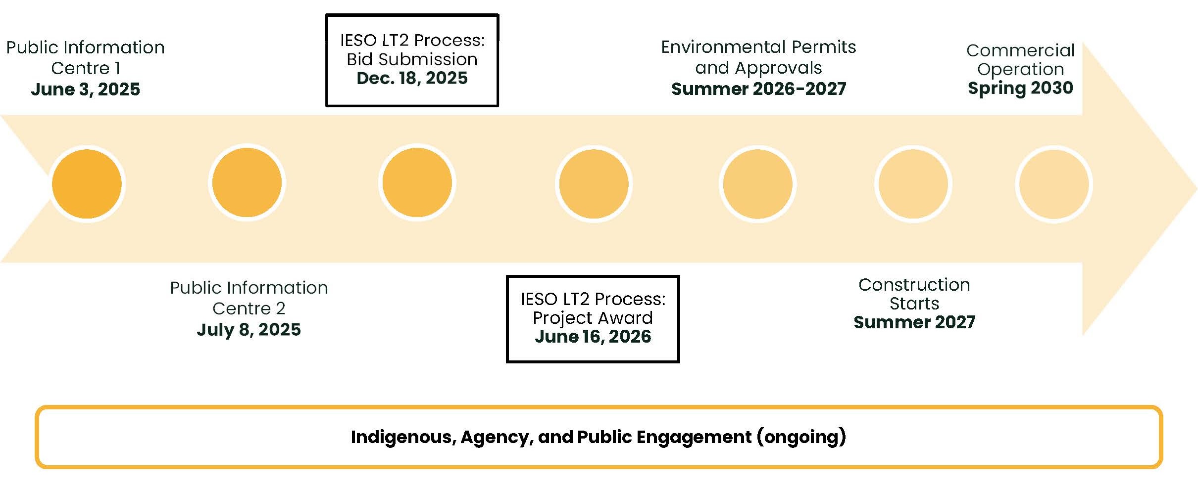 2025-04-29-PDM-Nanticoke Timeline - Webpage Dates set by the IESO LT2 Process are outlined.